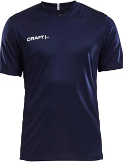 Craft Teamwear Squad Go Jersey Solid M Pánske športové tričko s výstrihom do V 82.5560 tmavomodré