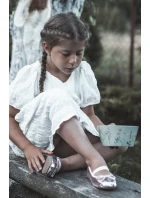 Balerinki Dziecięce Ozdobione Cekinami Różowe Weries Balerinki Dziecięce Ozdobione Cekinami Różowe Weries