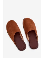 Dámské ploché sandály z eko semiše Camel Veronelle Dámské ploché sandály z eko semiše Camel Veronelle