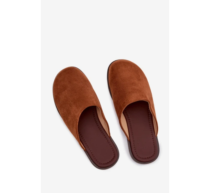 Dámské ploché sandály z eko semiše Camel Veronelle Dámské ploché sandály z eko semiše Camel Veronelle