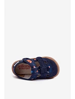 Dětské barefoot pantofle s a tmavě modré model 22101027 - Milami