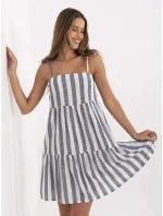 Šaty LK SK 507684.14 tmavo modrá a biela