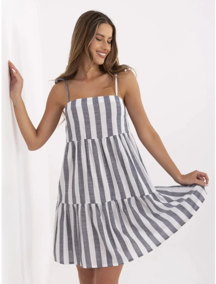 Šaty LK SK 507684.14 tmavo modrá a biela Šaty LK SK 507684.14 tmavo modrá a biela