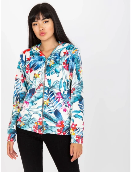 Mikina RV BL 8120.69P biela a modrá Mikina RV BL 8120.69P biela a modrá