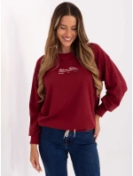 Bluza RV BL model 21320029 bordowy - FPrice Bluza RV BL model 21320029 bordowy - FPrice