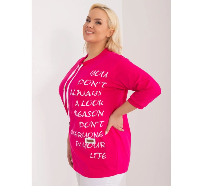 Bluzka RV BZ model 19658767 fuksjowy - FPrice Bluzka RV BZ model 19658767 fuksjowy - FPrice