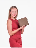 Dámska kabelka Vuch Mini Fossy Suede Beige