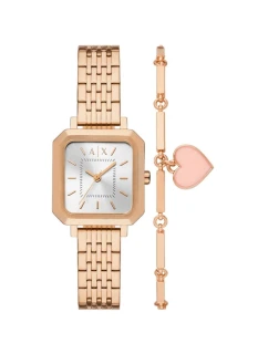 ARMANI EXCHANGE Dámske hodinky + náramok AX7164SET + BOX