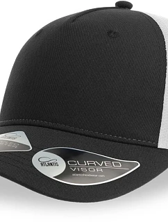 Atlantis Headwear Zion 5-panelová truckerová čiapka 33.0120 čierna/biela
