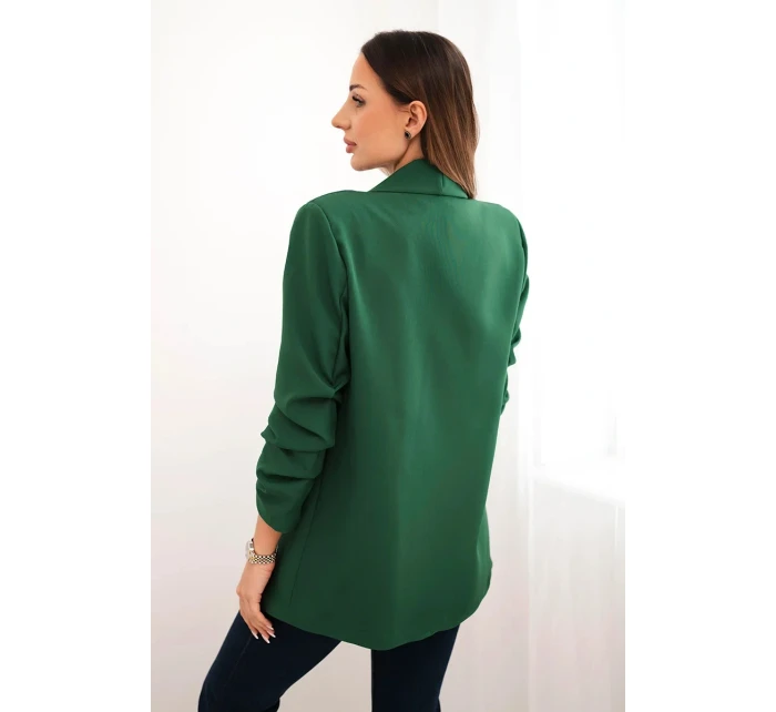 Sako s klopami elegantní zelené