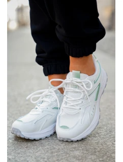 Buty Sportowe Damskie Big Star NN274A095 HI-POLY SYSTEM Biało-Zielone