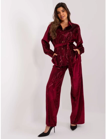 Komplet LK KMPL model 19485295 bordowy - FPrice Komplet LK KMPL model 19485295 bordowy - FPrice