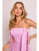 Šaty s mašlemi  růžové model 20970703 - Moe