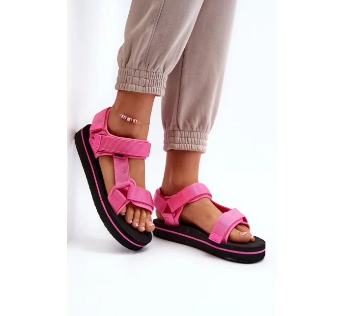Dámské sandály na platformě Lee Cooper Fuchsia Dámské sandály na platformě Lee Cooper Fuchsia