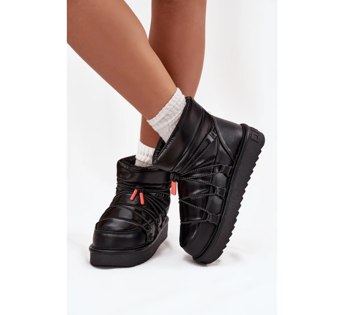 Dámske snežnice D.Franklin na platforme - čierne Dámske snežnice D.Franklin na platforme - čierne