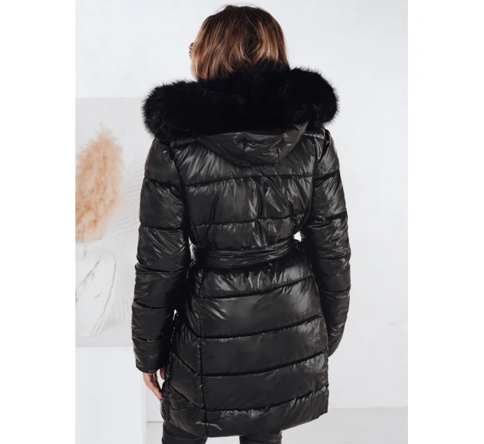 Dámská zimní bunda prošívaná s kapucí černá Dstreet model 21990463 - FashionStreet