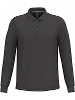 K 243 Pánské piqué polo s dlouhým rukávem model 22506926 dark grey - Kariban K 243 Pánské piqué polo s dlouhým rukávem model 22506926 dark grey - Kariban