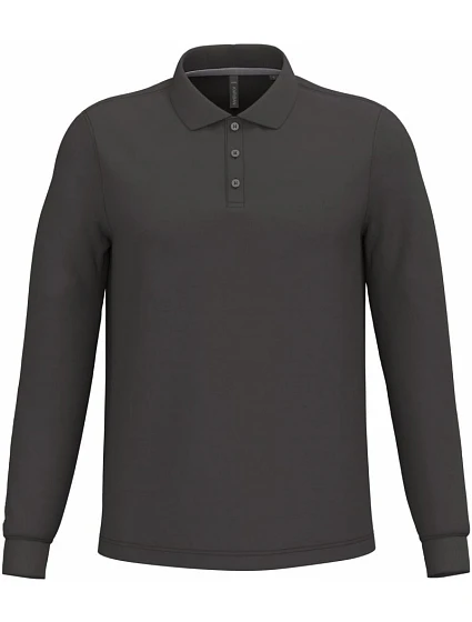 Kariban K 243 Pánske polo s dlhým rukávom z piké 20.K243 tmavošedé Kariban K 243 Pánske polo s dlhým rukávom z piké 20.K243 tmavošedé
