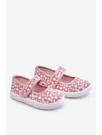 Dětské balerínky na suchý zip v růžové model 21610949 - Boto