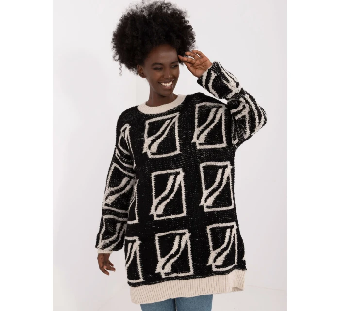 Sweter BA SW model 20301486 czarny - FPrice Sweter BA SW model 20301486 czarny - FPrice