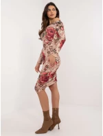 Šaty DHJ SK 18688 1.52 béžová Šaty DHJ SK 18688 1.52 béžová