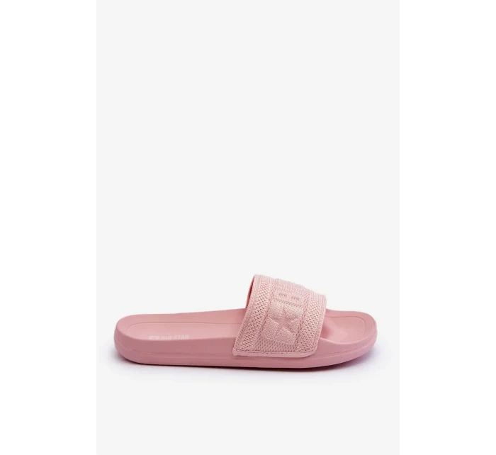 Dámské módní pantofle Big Star LL274A157 Světle růžové