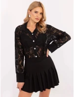 Dámska košeľa KS C243.18 čierna - FPrice