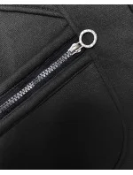 Čierna dámska mikina so svetríkovou kapucňou (AMG-312A) Čierna dámska mikina so svetríkovou kapucňou (AMG-312A)