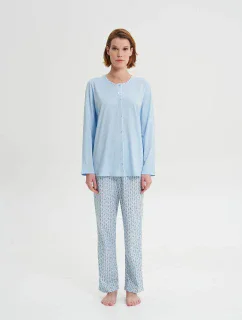 Pyžamo s knoflíkovou légou model 18938253 - Vamp