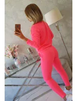 Tepláková súprava ružová neónová