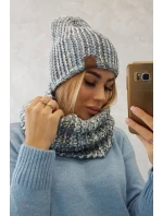 Dámská fleecová souprava tmavě šedá model 18751091 - K-Fashion Dámská fleecová souprava tmavě šedá model 18751091 - K-Fashion