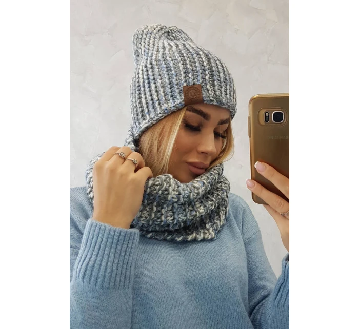 Dámská fleecová souprava tmavě šedá model 18751091 - K-Fashion Dámská fleecová souprava tmavě šedá model 18751091 - K-Fashion