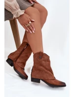 Zateplené Boty Na Podpatku Camel model 21708405 - Boto Zateplené Boty Na Podpatku Camel model 21708405 - Boto