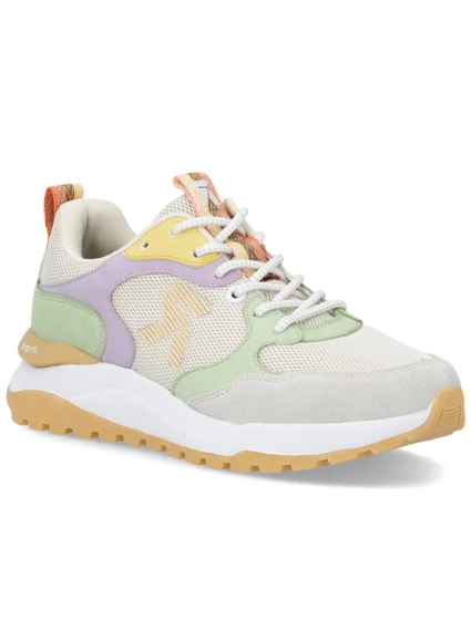 Dámské tenisky béžové polobotky model 22021801 - Rieker