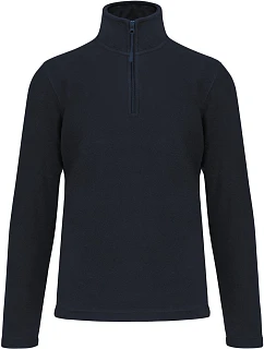 Kariban K 912 Mikina z mikrofleecu so zipsom na 1/4 dĺžky „Enzo“ 20.K912 tmavomodrá