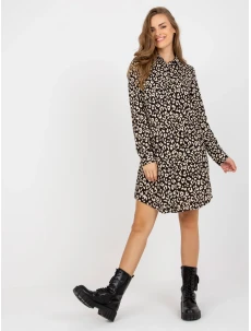 Šaty TO SK 1103 19.01X čierna a béžová