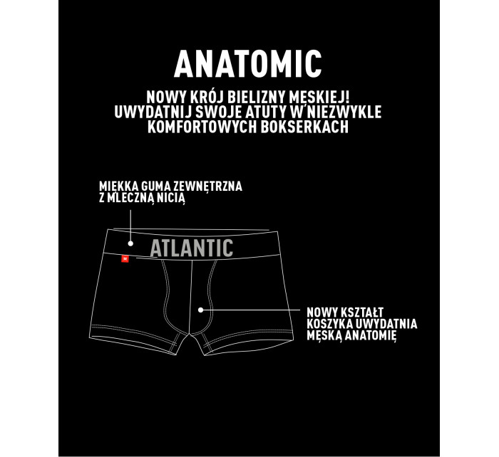 Pánske boxerky ATLANTIC - hnedé