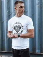 Pánské tričko s potiskem bílé Dstreet model 21977610 - FashionStreet