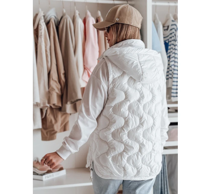 Dámská přechodná prošívaná vesta bílá Dstreet model 21987049 - FashionStreet