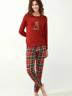 Vánoční dámské pyžamo s kalhotami  model 20617915 - Vamp
