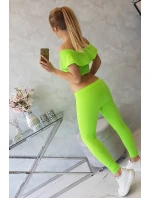 Sada s volánikom zelený neón