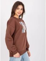 Mikina EM BL U617.95 tmavo hnedá