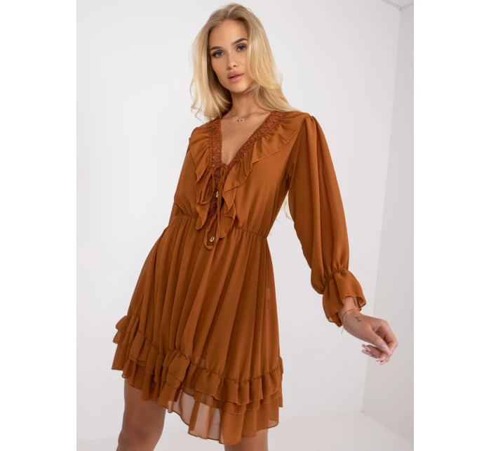 Šaty TW SK BI 0761.92 svetlo hnedá Šaty TW SK BI 0761.92 svetlo hnedá