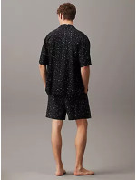 Spodné prádlo Pánske pyžamo S/S BUTTON DOWN 000NM2578ELXW - Calvin Klein