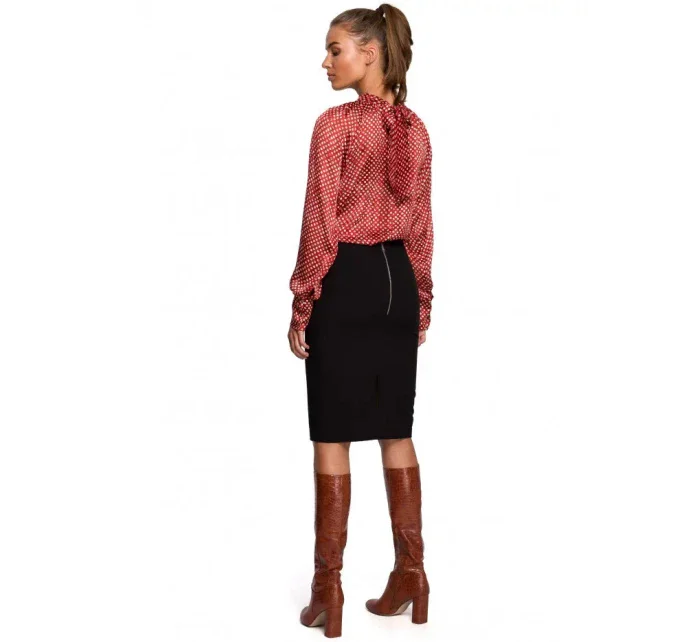 Šifónová blúzka S235 model 2 Červená - Štýlovo
