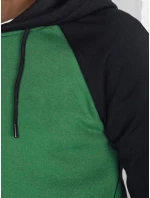 Pánska základná mikina s kapucňou zelená FashionStreet BX5895