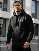 Bluza męska z kapturem RELAX czarna model 22106286 - FashionStreet