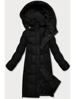 Čierna dámska zimná bunda s kontrastnou podšívkou Glakate (LU-238152#)