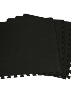 EB FIT podložka na cvičenie 60x60x1,0cm 4 ks čierna