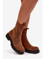 Dámské boty na zip Camel model 21758928 - Boto Dámské boty na zip Camel model 21758928 - Boto